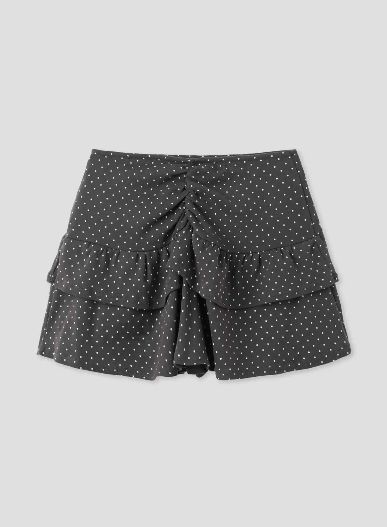 Polka Dot Ruffle Mini Skirt IU526