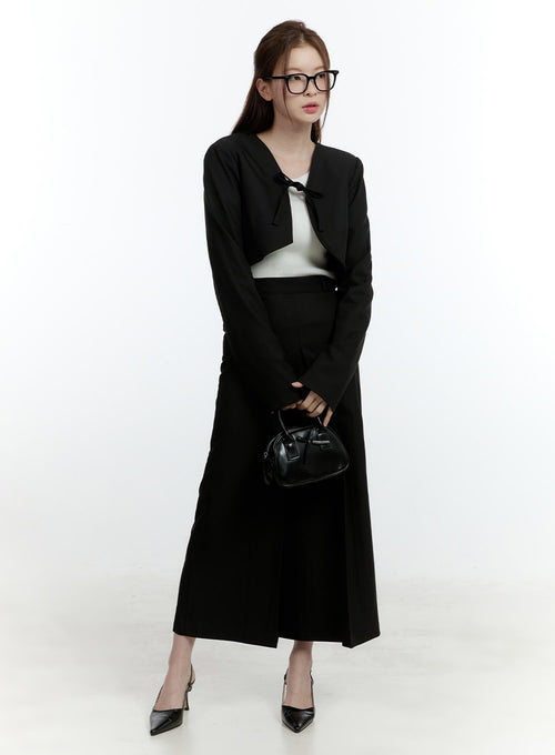 Elegant Pintuck Maxi Skirt CF504