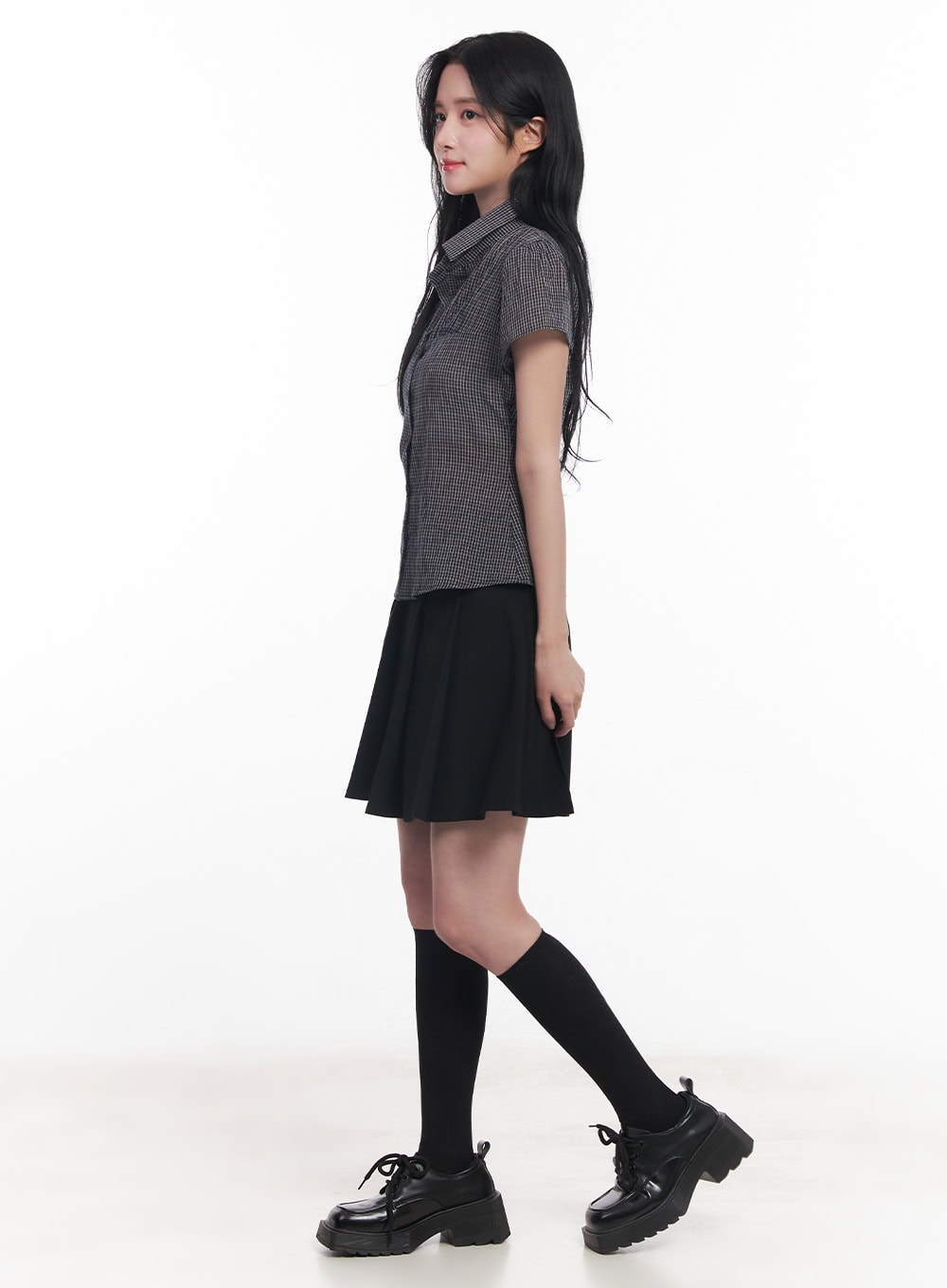 Classic Pleated Midi Skirt CY526